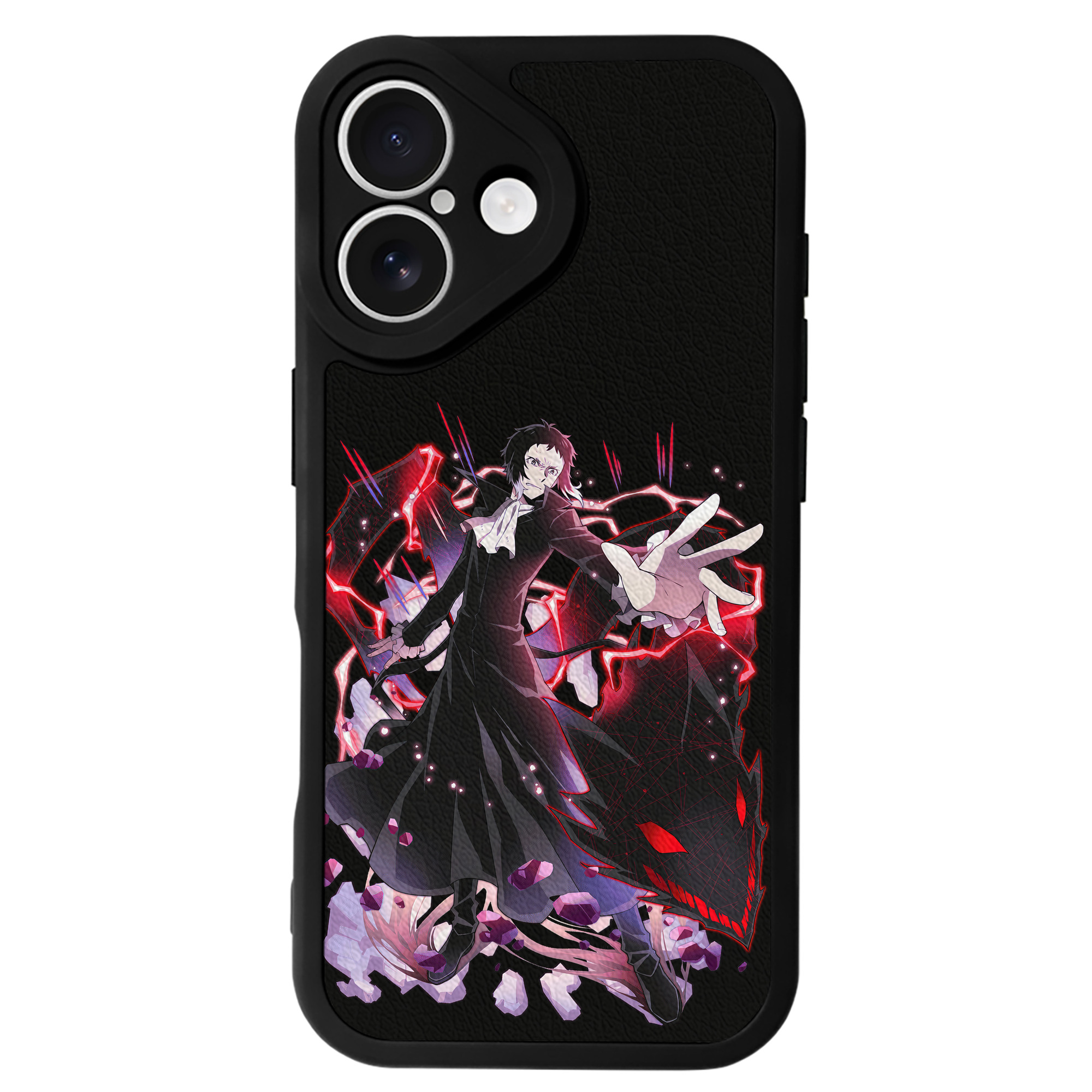 （画像用） 文豪ストレイドッグス Bungo Stray Dogs 【iPhone 16シリーズ対応】シリコンスマホケース（レザー調） 材質：シリコン